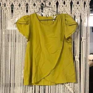 BCBGeneration Chartreuse blouse
